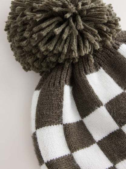 Green/Ecru Embroidered Pom Beanie (3mths-16yrs) - image 5