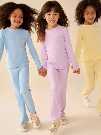 Dsiney Kidz - Little Bird by Jools Oliver Pastel Rainbow Ribbed Jersey Top 5 Packs image 2