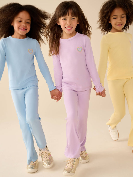 Dsiney Kidz - Little Bird by Jools Oliver Pastel Rainbow Ribbed Jersey Top 5 Packs image 2