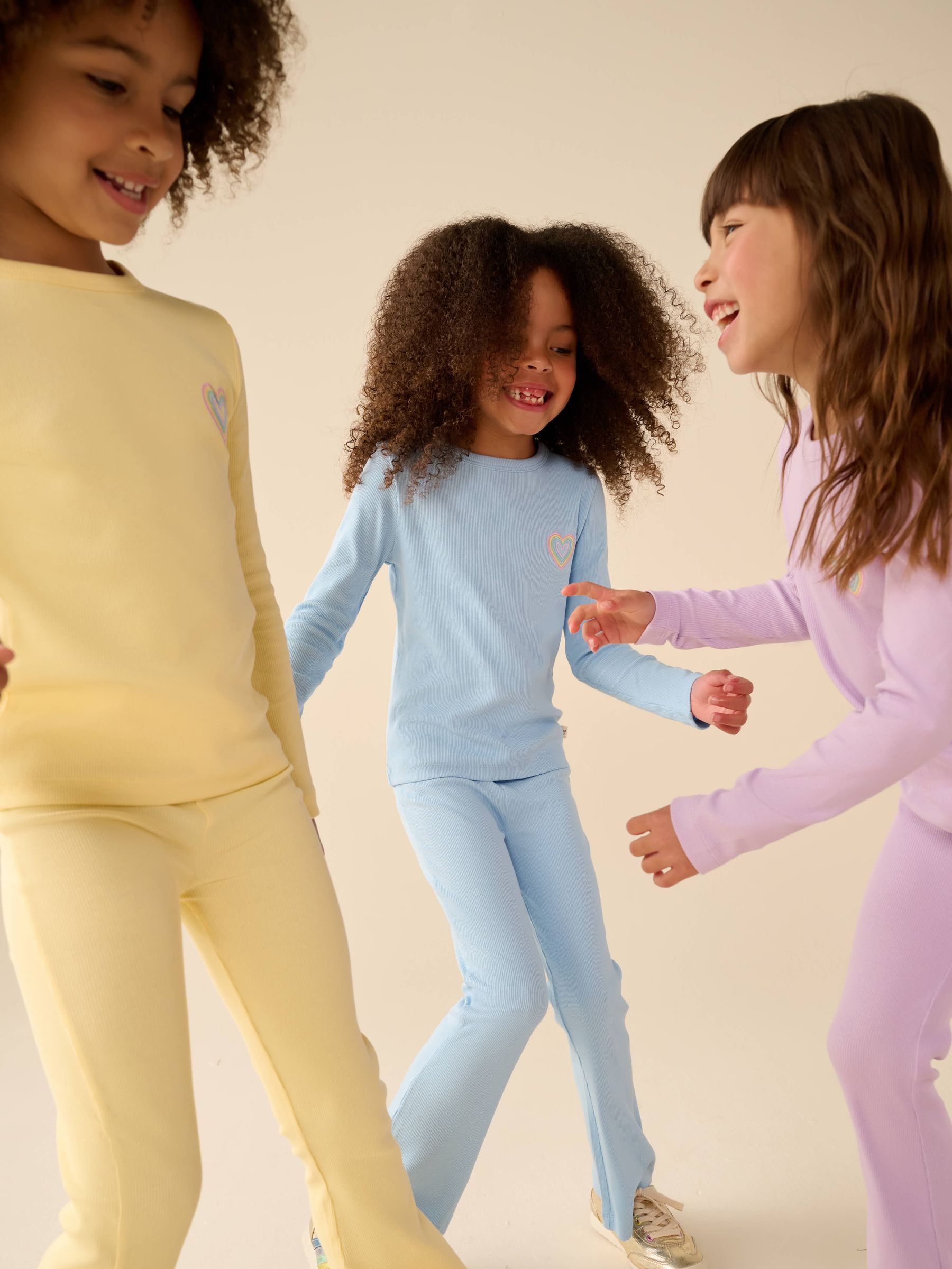 Dsiney Kidz - Little Bird by Jools Oliver Pastel Rainbow Ribbed Jersey Top 5 Packs image 3