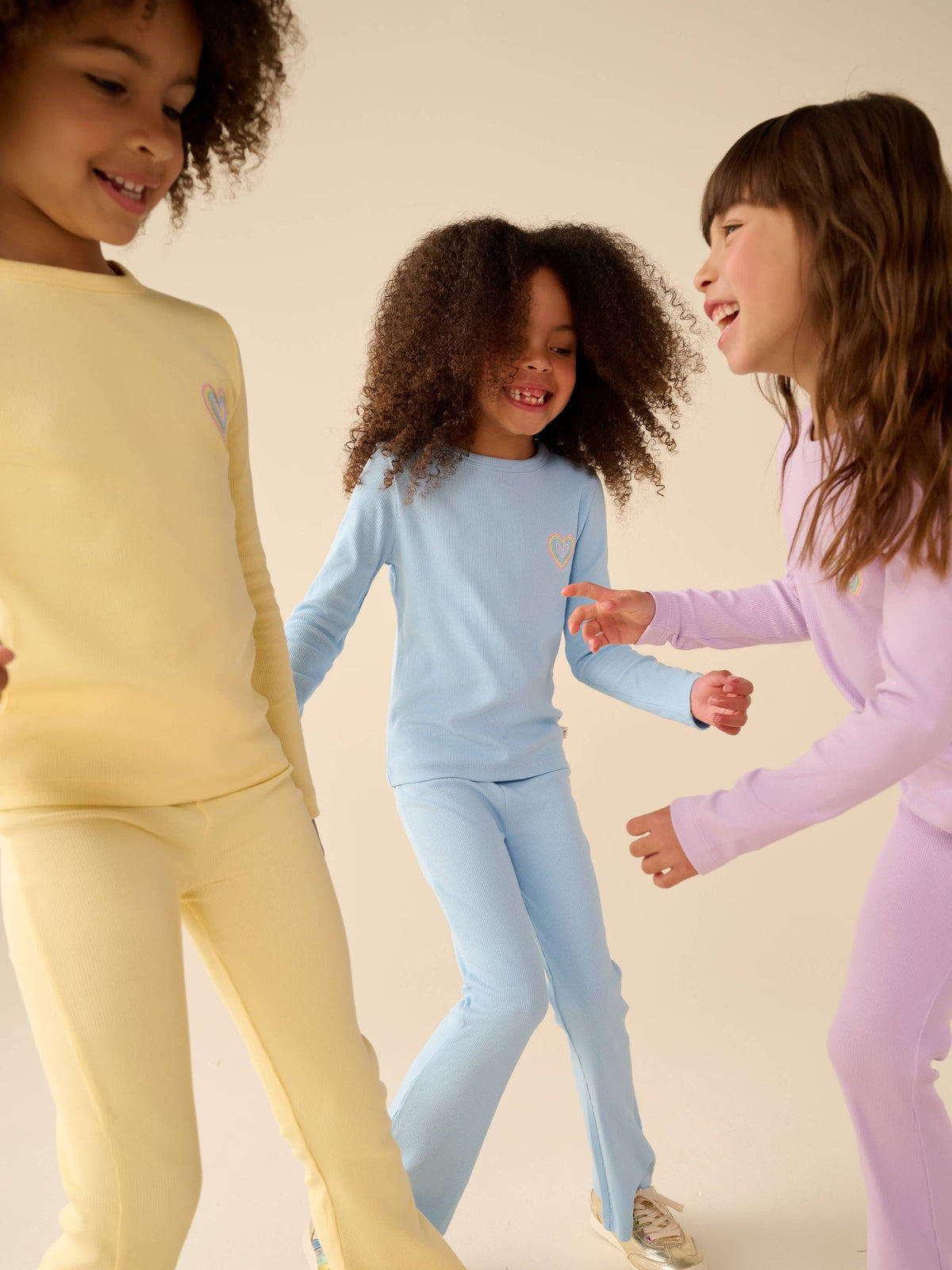Dsiney Kidz - Little Bird by Jools Oliver Pastel Rainbow Ribbed Jersey Top 5 Packs image 3
