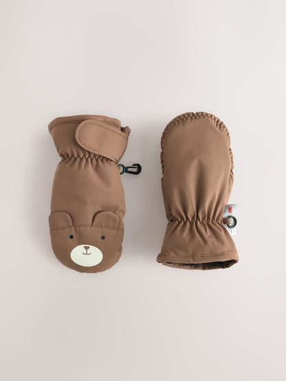 Brown Bear Ski Mitten Gloves (3mths-6yrs) - image 1