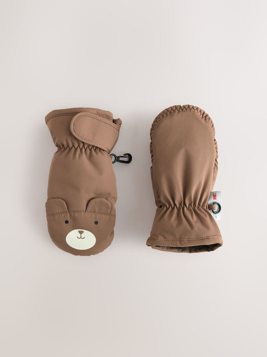 Brown Bear Ski Mitten Gloves (3mths-6yrs) - image 1
