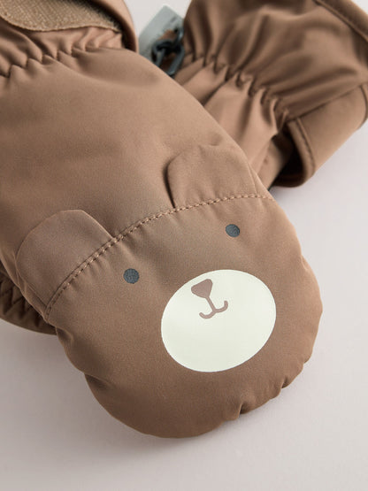 Brown Bear Ski Mitten Gloves (3mths-6yrs) - image 3