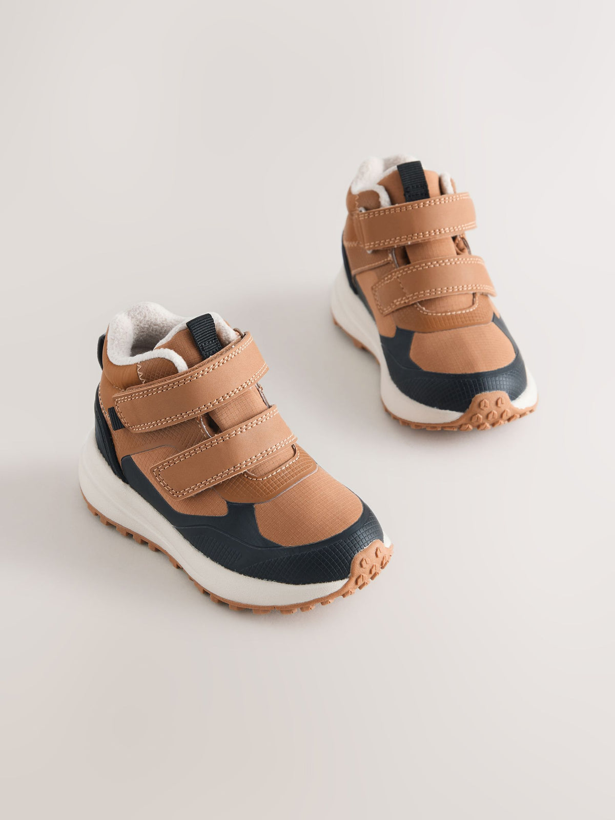 Dsiney Kidz - Tan Brown Standard Fit (F) Warm Lined Touch Fastening Walking Boots image 1