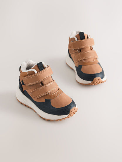 Dsiney Kidz - Tan Brown Standard Fit (F) Warm Lined Touch Fastening Walking Boots image 1