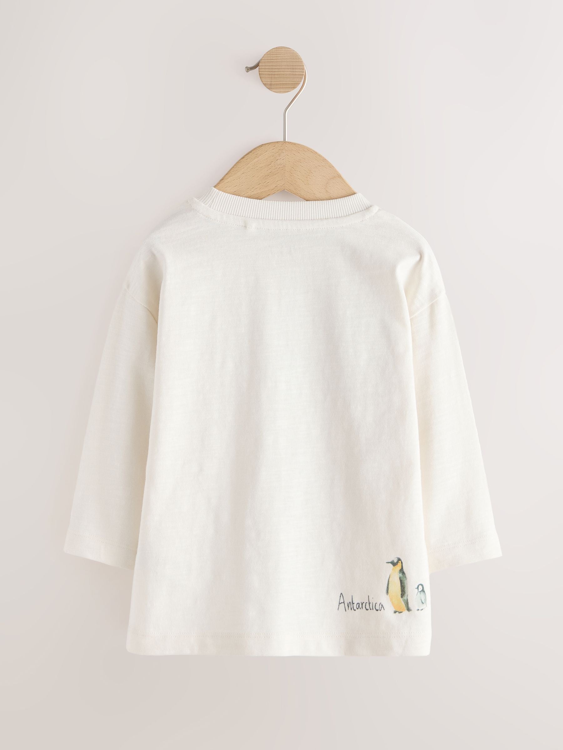 Dsiney Kidz - Cream Watercolour World Map Long Sleeve All Over Print T-Shirt (3mths-7yrs) image 6