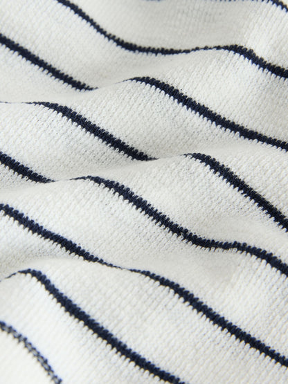 Dsiney Kidz - Navy/White Dog Embroidered Stripe Long Sleeve Henley Neck T-Shirt (3mths-7yrs) image 3