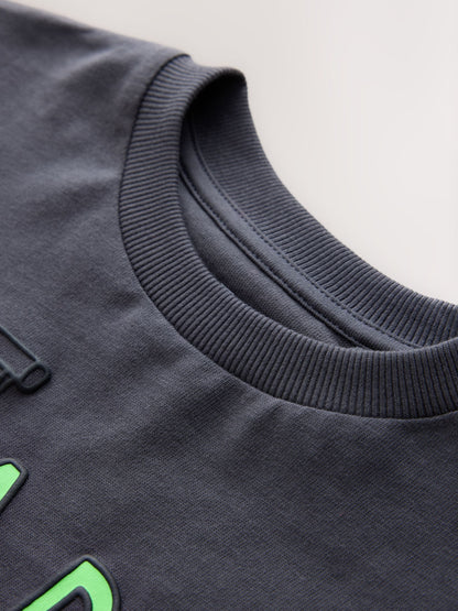 Dsiney Kidz - Charcoal Grey Hook a Duck Long Sleeve Graphic T-Shirt (3mths-7yrs) image 3