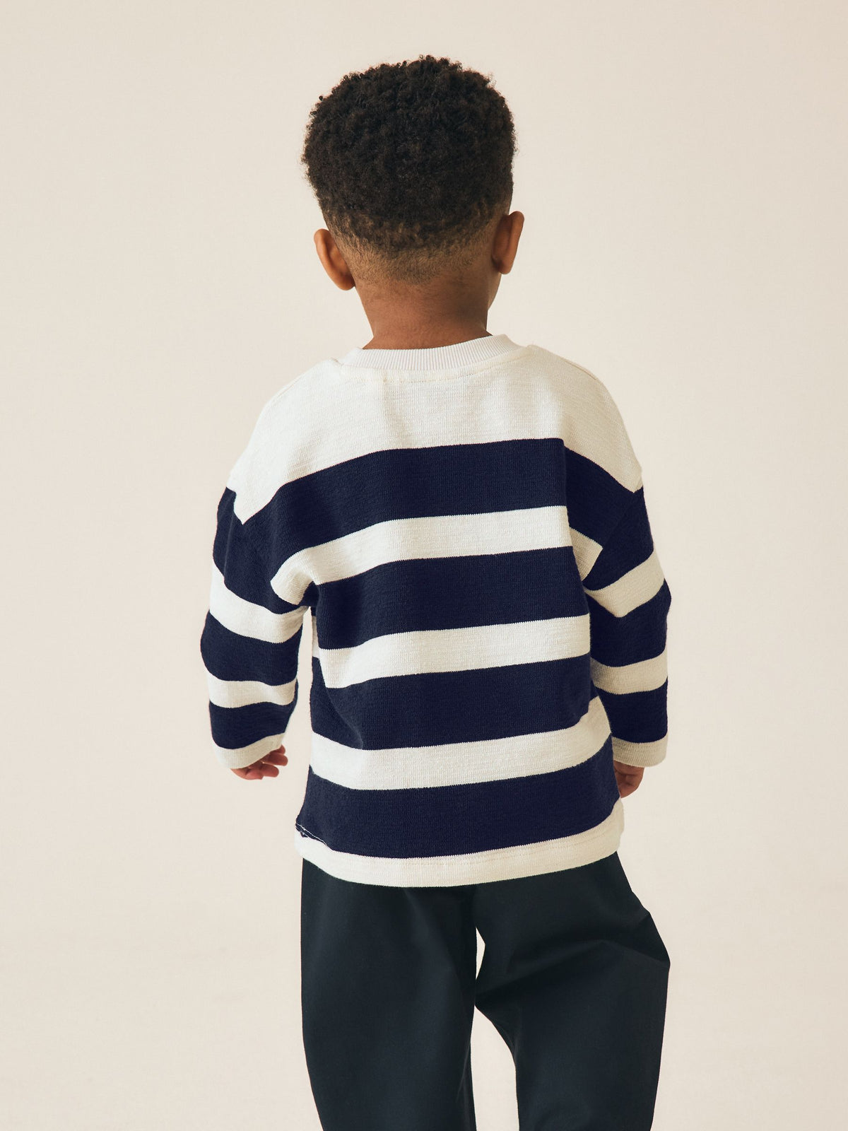 Navy/White Woodland embroidered Long Sleeve Appliqué T-Shirt (3mths-7yrs) - image 2