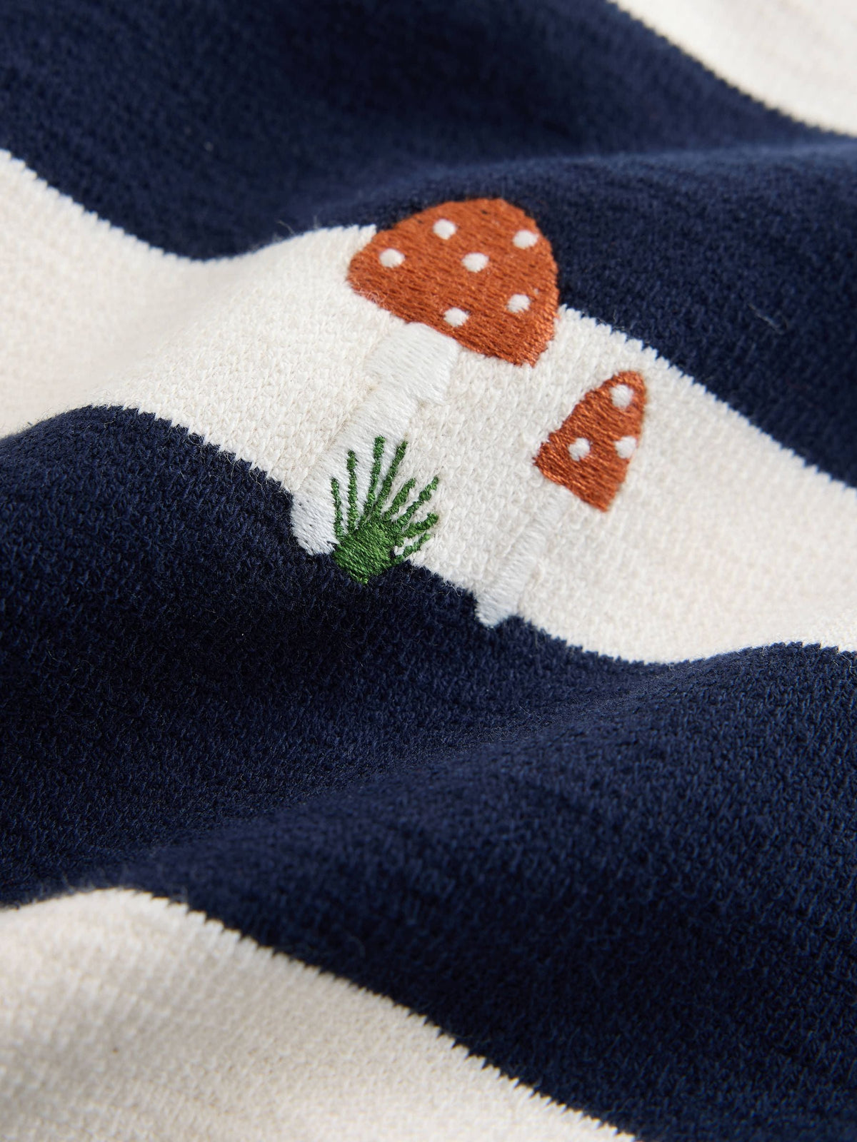 Navy/White Woodland embroidered Long Sleeve Appliqué T-Shirt (3mths-7yrs) - image 6