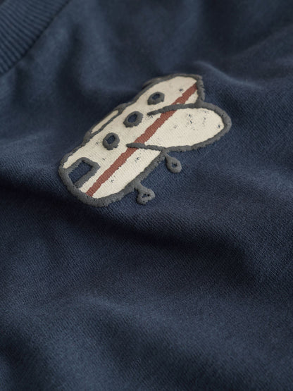 Dsiney Kidz - Navy Stripe Transport Long Sleeve T-Shirts 5 Pack (3mths-7yrs) image 10