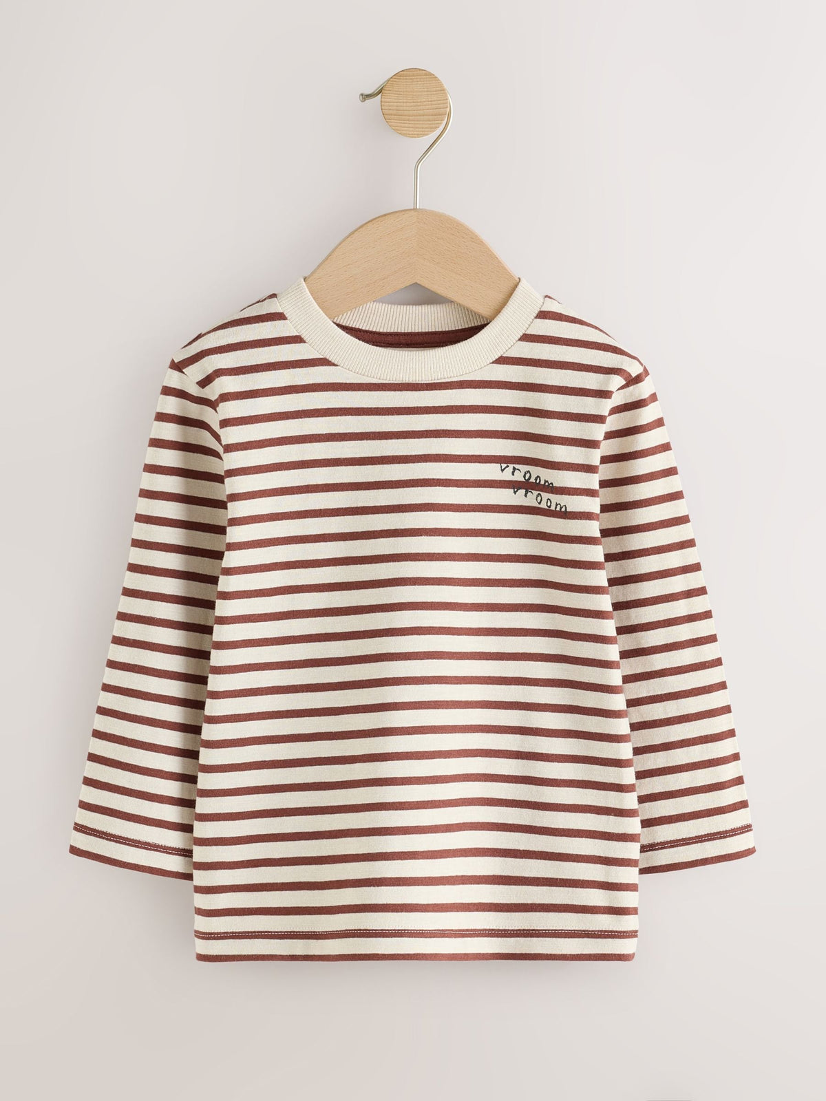 Dsiney Kidz - Navy Stripe Transport Long Sleeve T-Shirts 5 Pack (3mths-7yrs) image 3