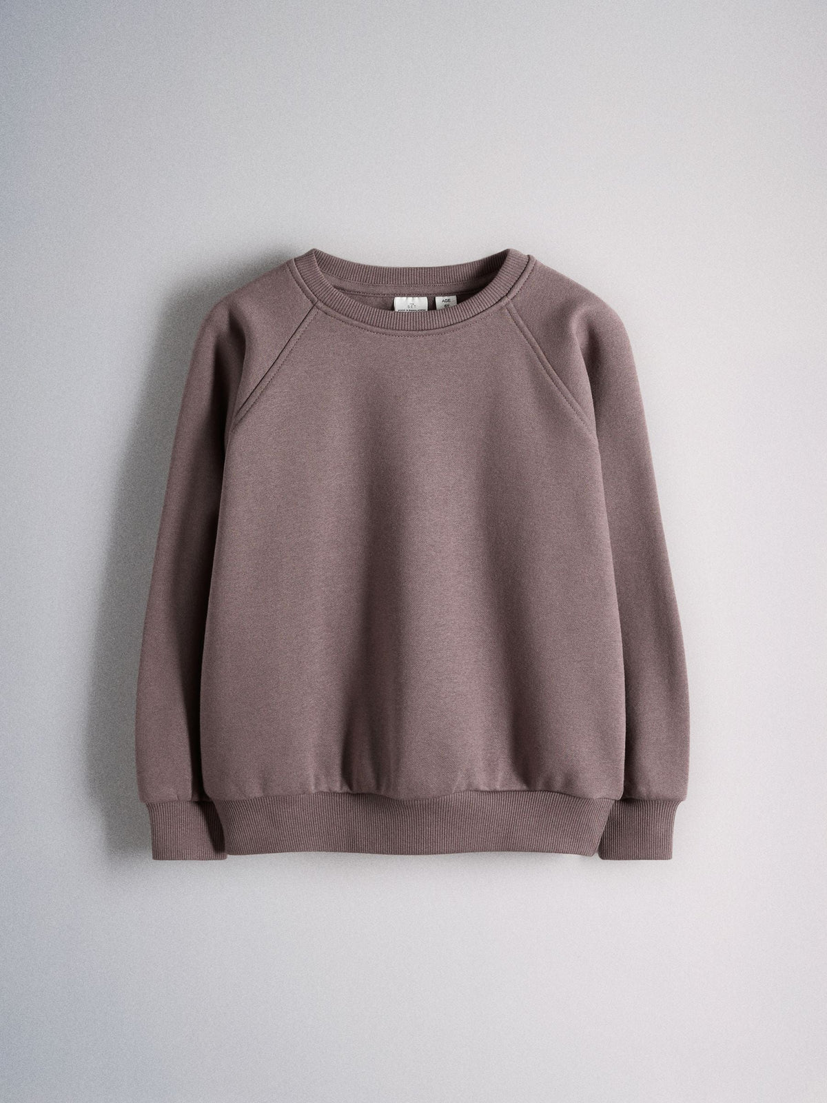 The Set 4 Piece Crew Neck Puff Sleeve Long Sleeve Rib Kickflare T-Shirt, Sweatshirt and Jeans Set Purple/Chocolate Brown/Light Green/Lilac - image 2
