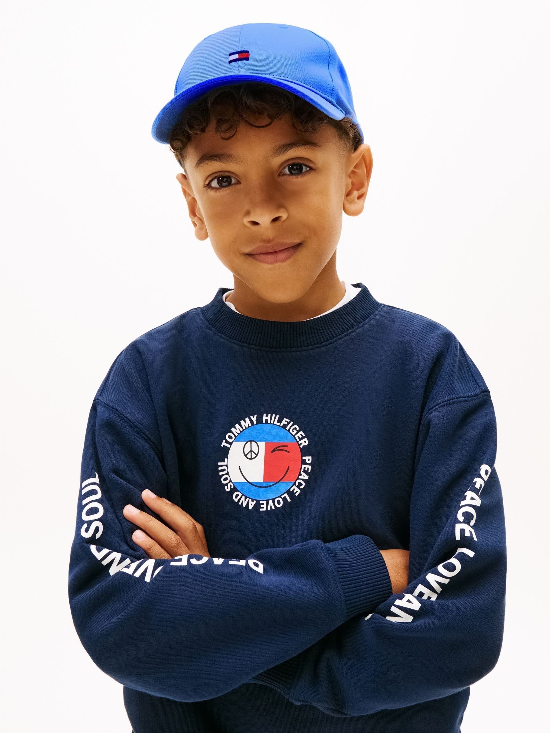 Tommy Hilfiger Blue Logo Embroidery Twill Baseball Cap image 1