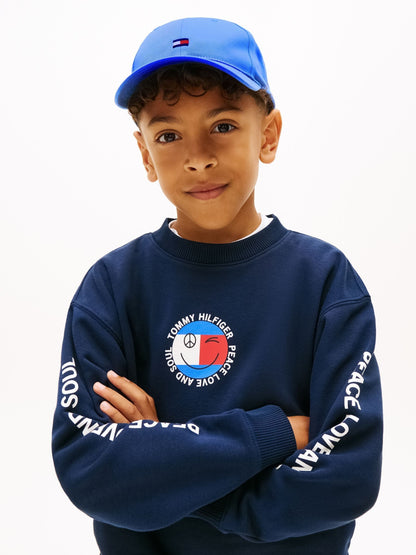 Tommy Hilfiger Blue Logo Embroidery Twill Baseball Cap image 1