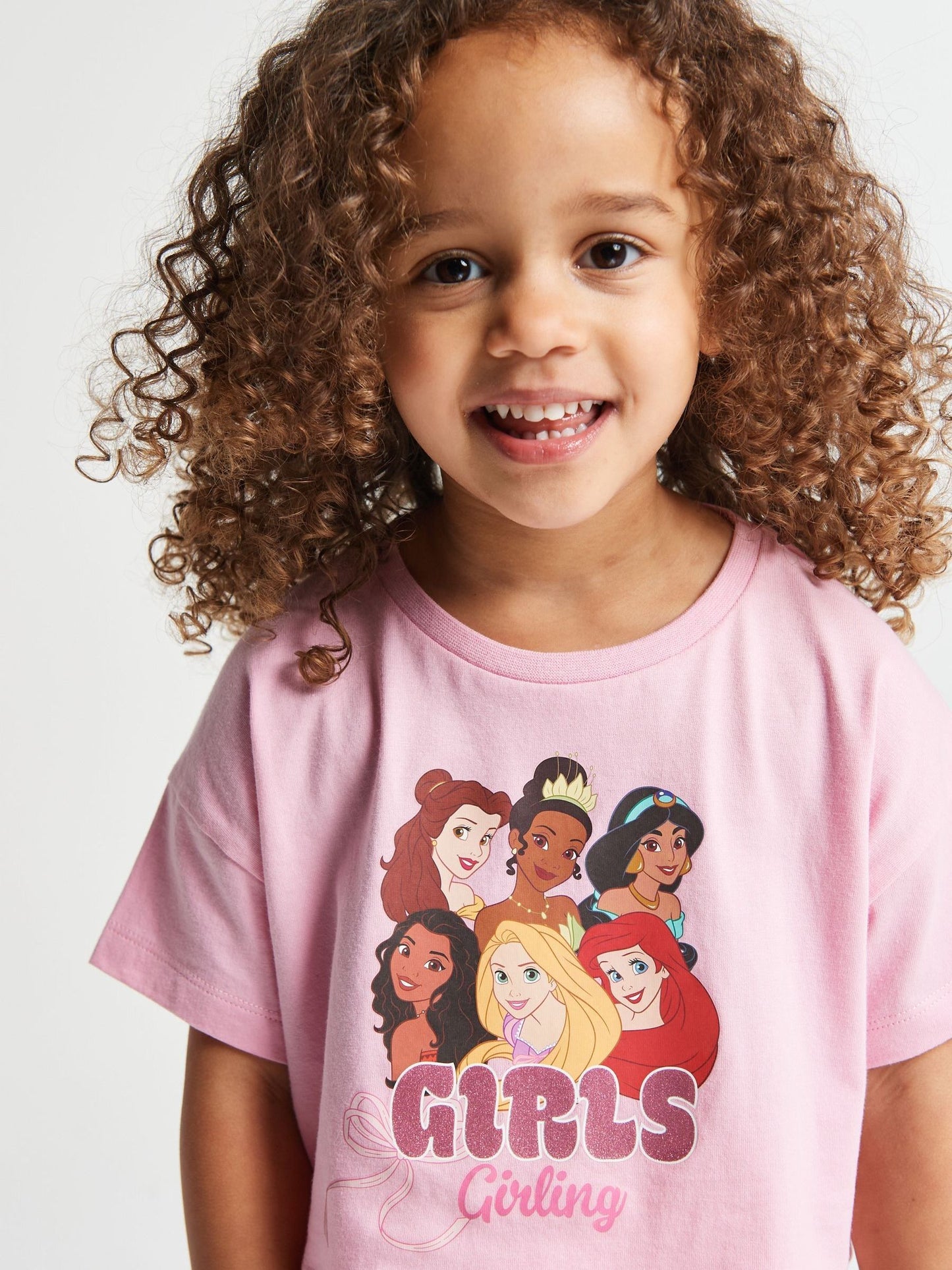 Brand Threads Pink Disney Princess T-Shirt & Shorts Set image 3