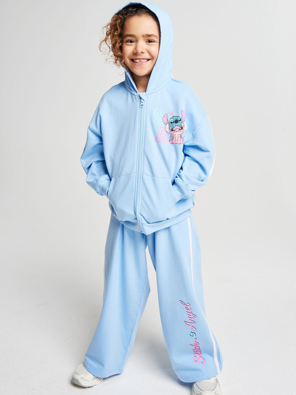 Brand Threads Blue Lilo & Stitch Joggers Set - image 1