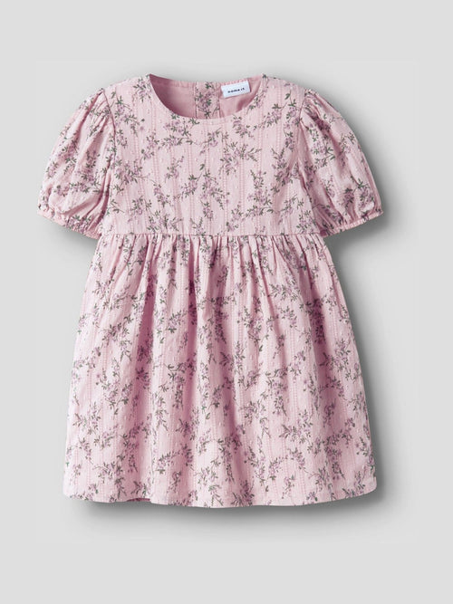 Dsiney Kidz - NAME IT Pink Floral Printed Smock Dress image 1