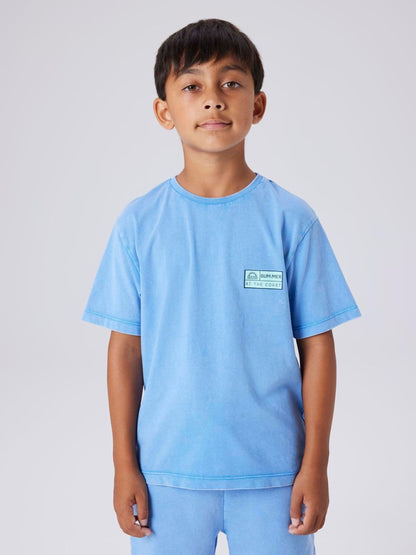 Dsiney Kidz - Name It Blue Short Sleeve Crew Neck T-Shirt and Shorts Set image 1