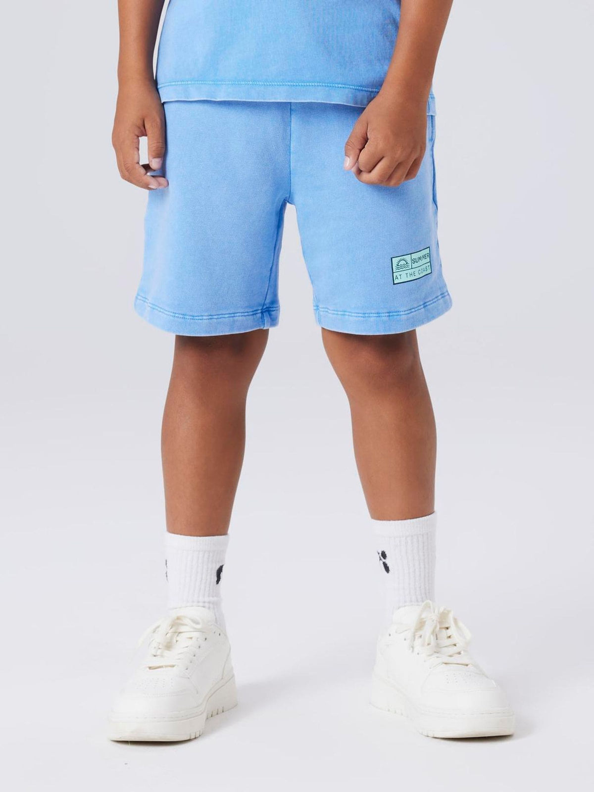 Dsiney Kidz - Name It Blue Short Sleeve Crew Neck T-Shirt and Shorts Set image 3