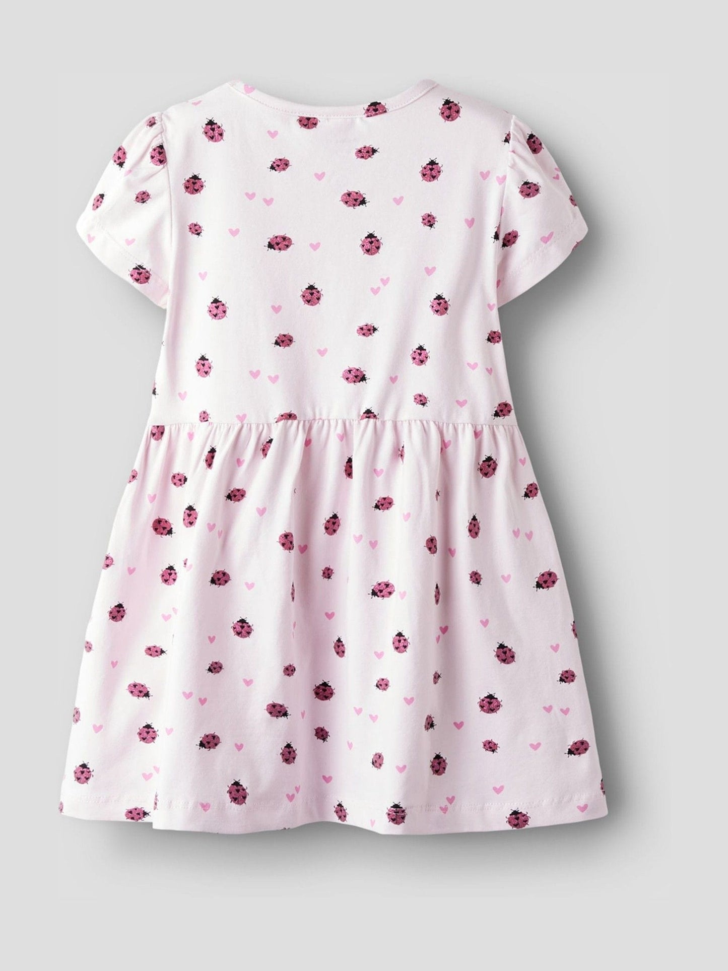 Name It Pink Print Lady Bird Cotton Dress image 2