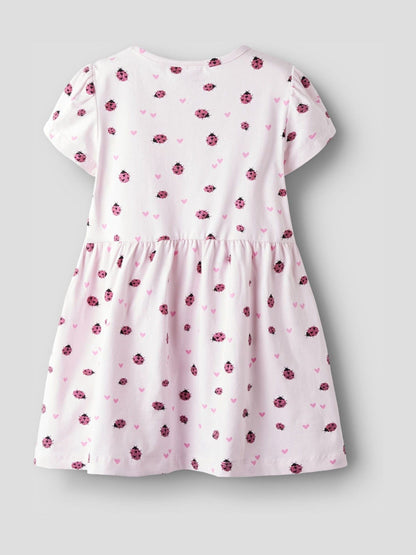 Name It Pink Print Lady Bird Cotton Dress image 2