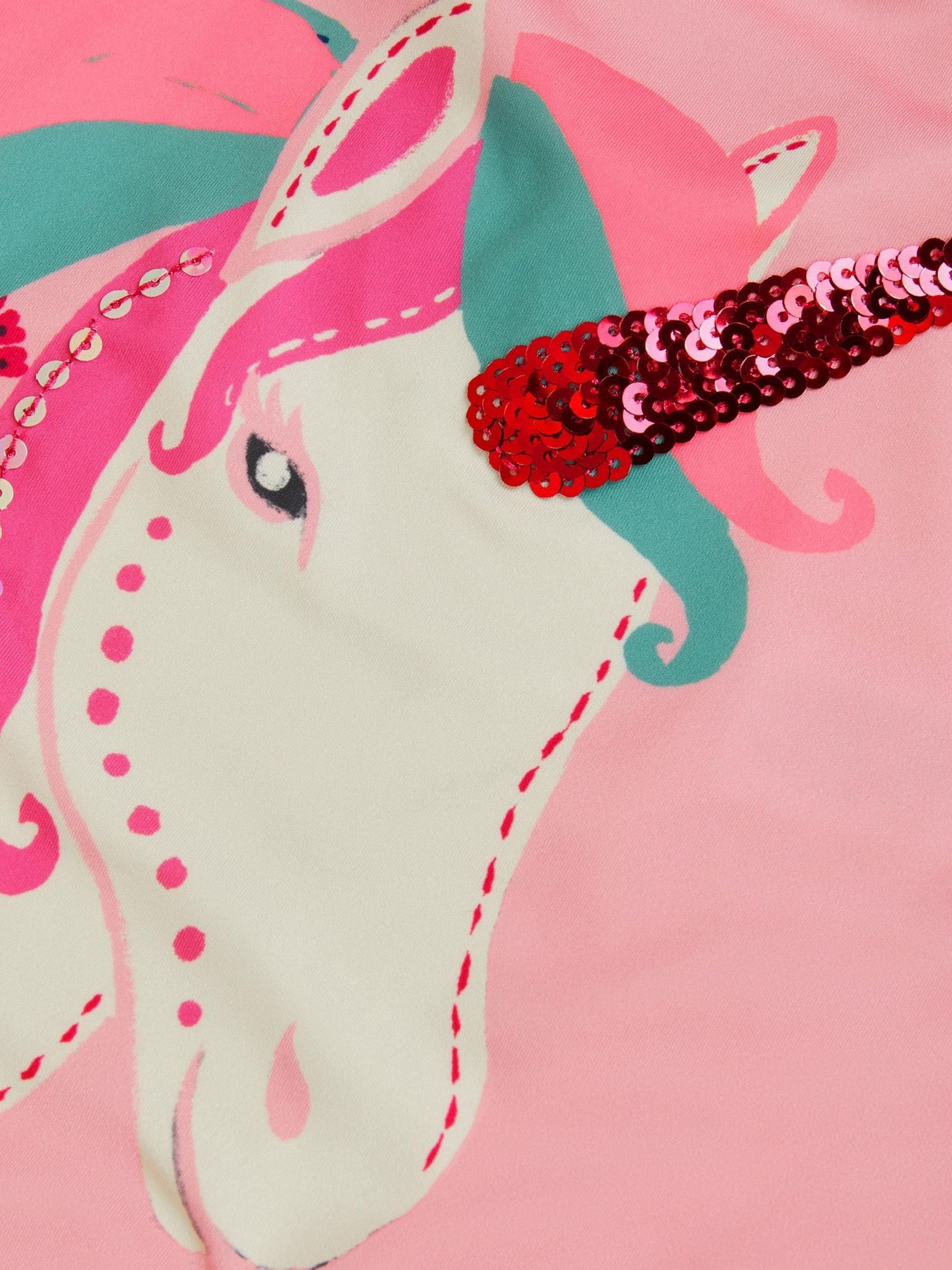 Monsoon Pink Sparkle Unicorn Swimsuit image 3