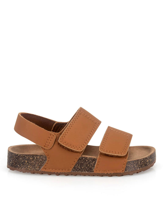 Totes Brown Double Strap Sandals With Back Strap image 2