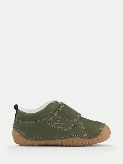 Start Rite Green Cub Rip Tape Pre-Walker Shoes With Tiger Motif image 5