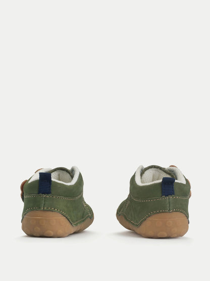 Start Rite Green Cub Rip Tape Pre-Walker Shoes With Tiger Motif image 6