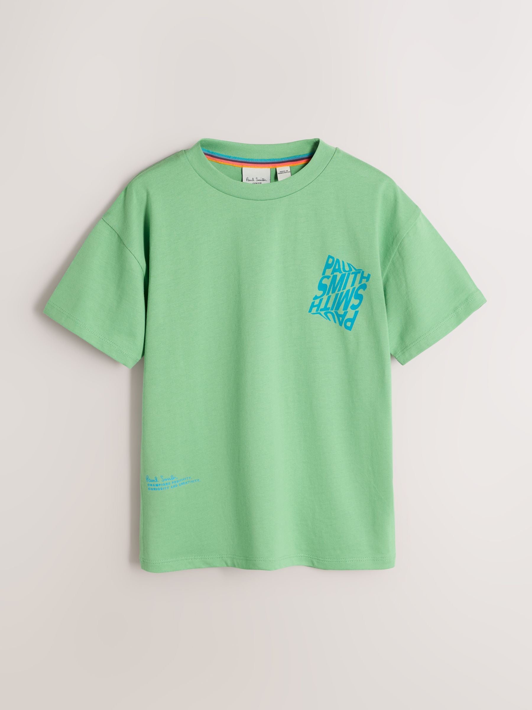 Dsiney Kidz - Paul Smith Junior Green/Ecru Graphic T-Shirts 3 Pack image 2