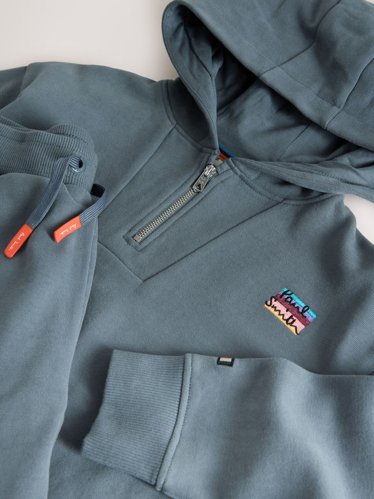 Paul Smith Junior Blue Funnel Neck Hoodie and Joggers Set - image 13
