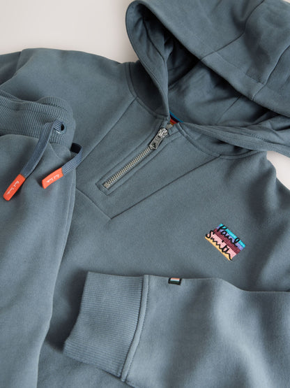 Paul Smith Junior Blue Funnel Neck Hoodie and Joggers Set - image 13