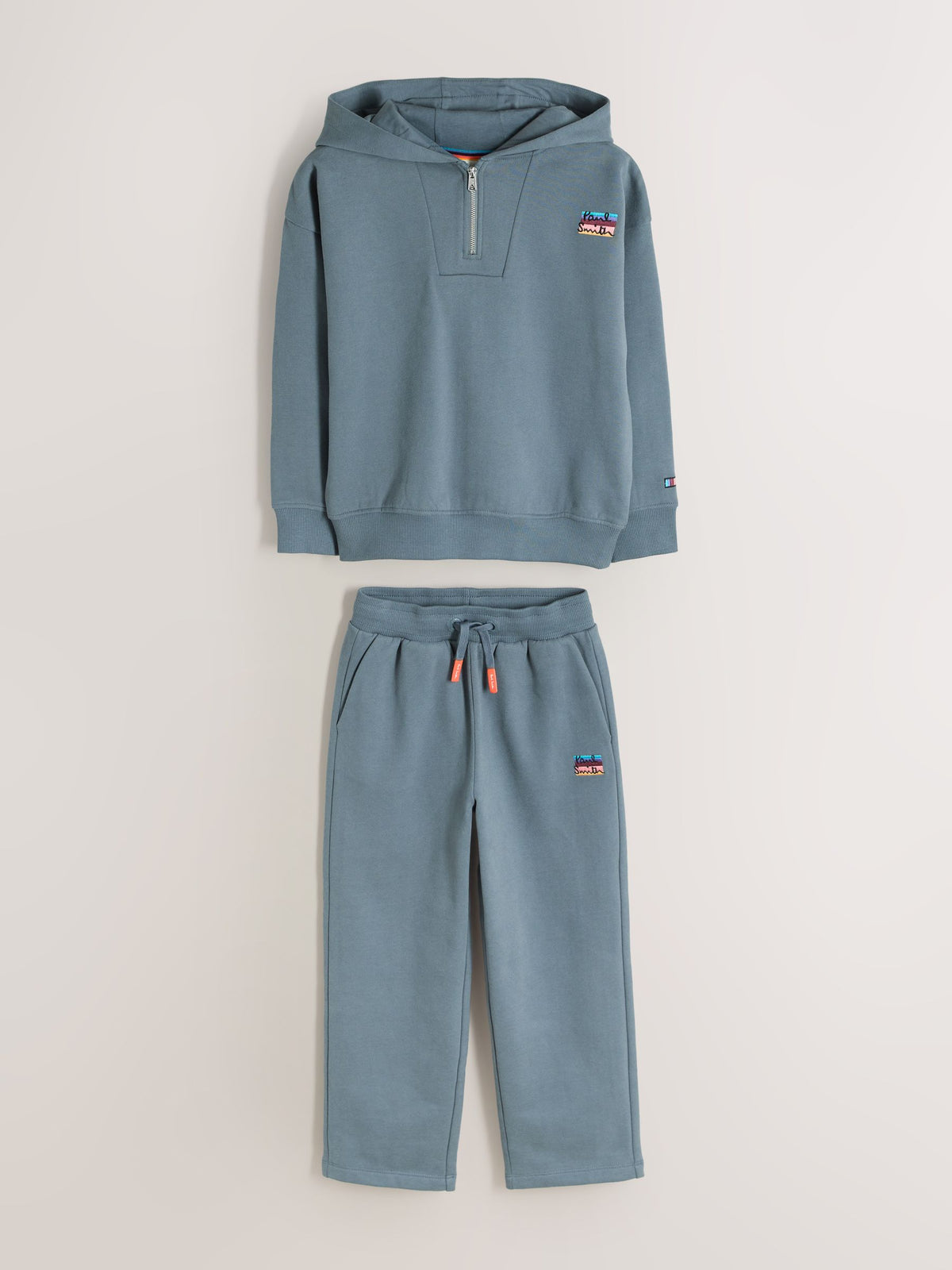 Paul Smith Junior Blue Funnel Neck Hoodie and Joggers Set - image 7