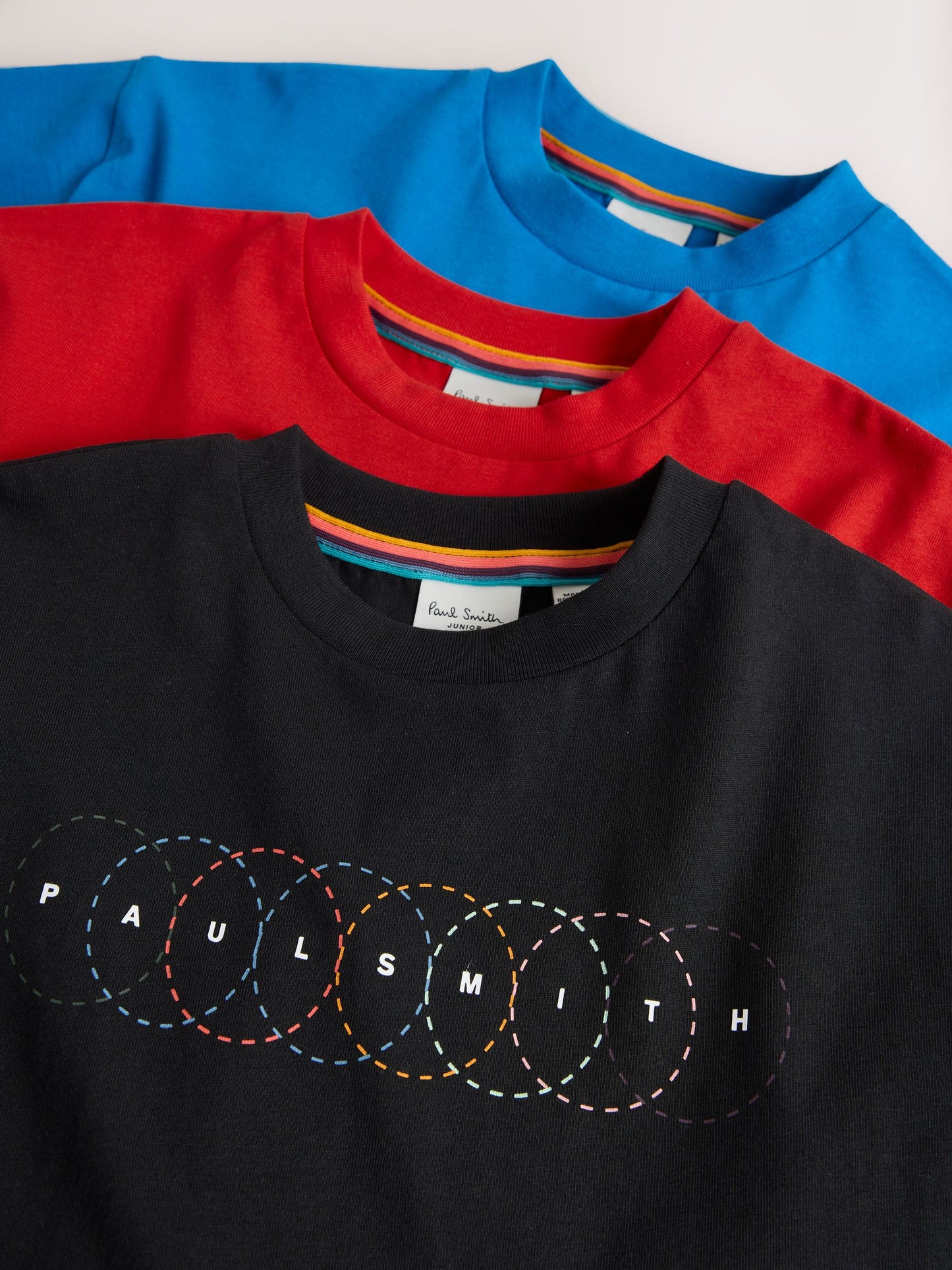 Dsiney Kidz - Paul Smith Junior Red/Blue/Black Graphic T-Shirts 3 Pack image 7
