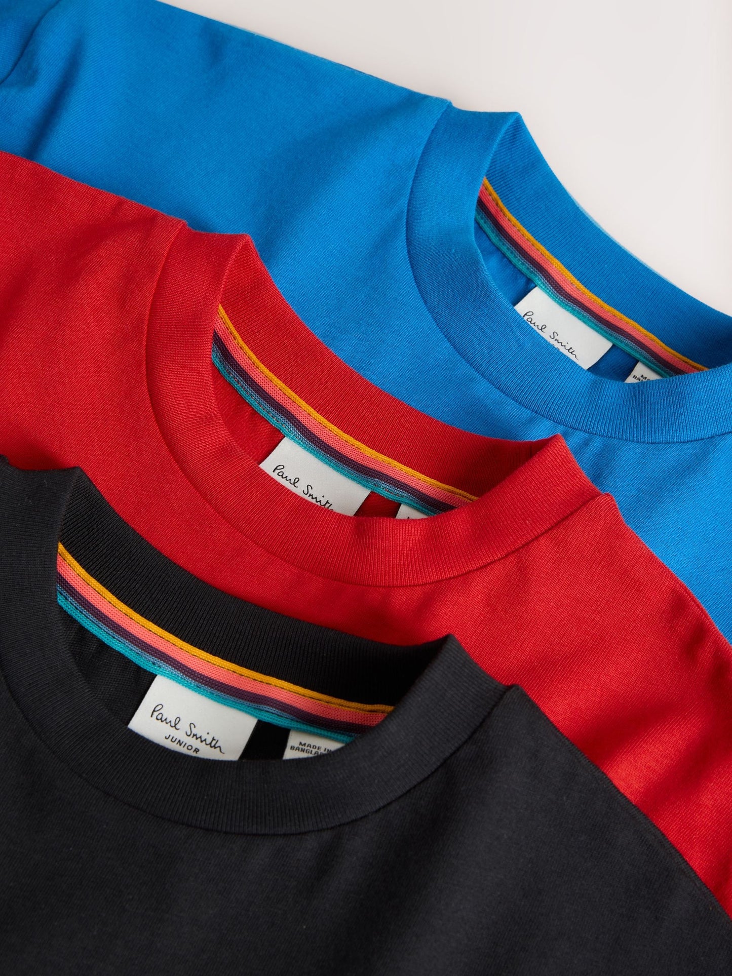 Dsiney Kidz - Paul Smith Junior Red/Blue/Black Graphic T-Shirts 3 Pack image 8