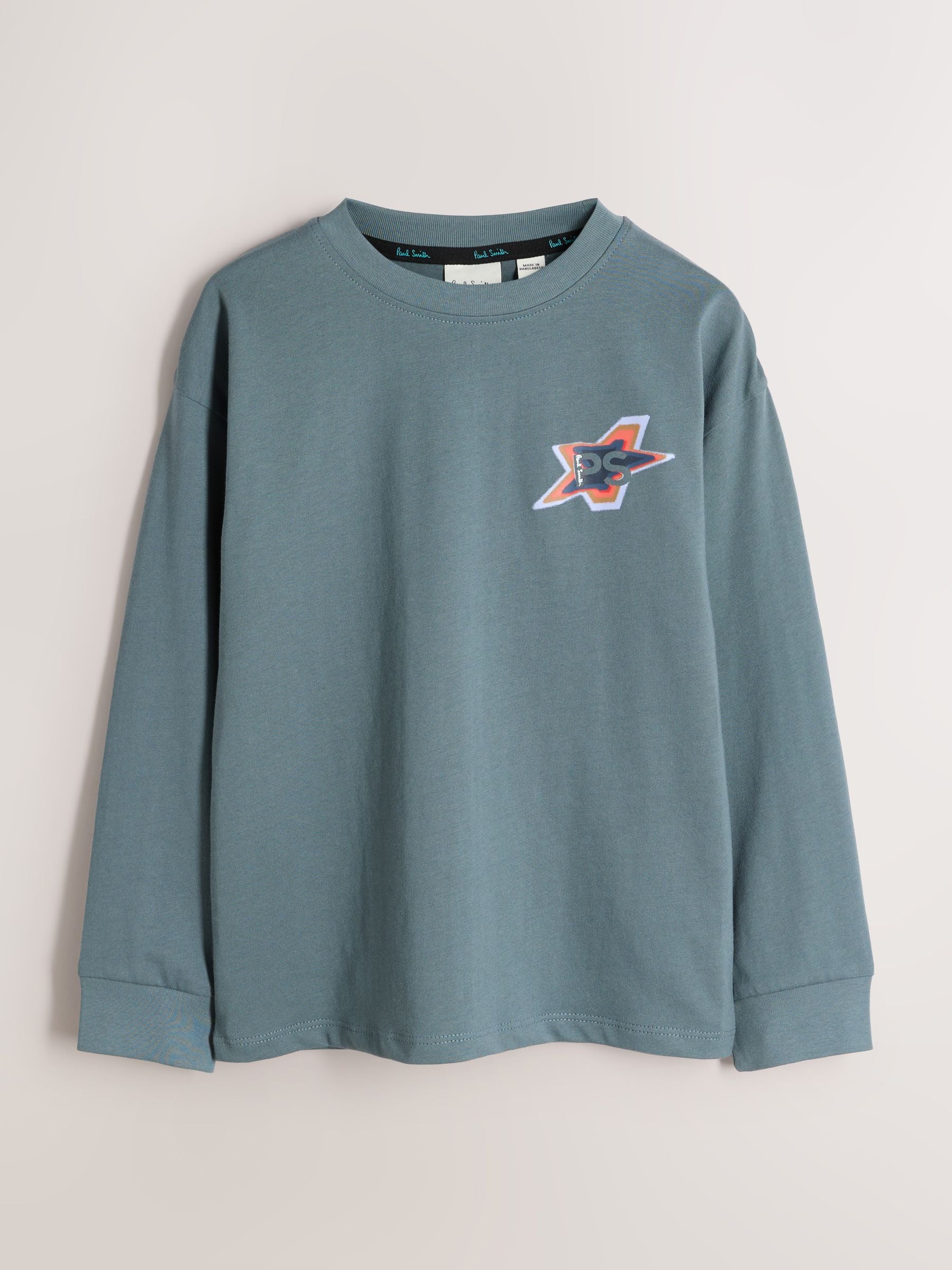 Dsiney Kidz - Paul Smith Junior Green/Black/Blue Long Sleeve Graphic T-Shirts 3 Pack image 2