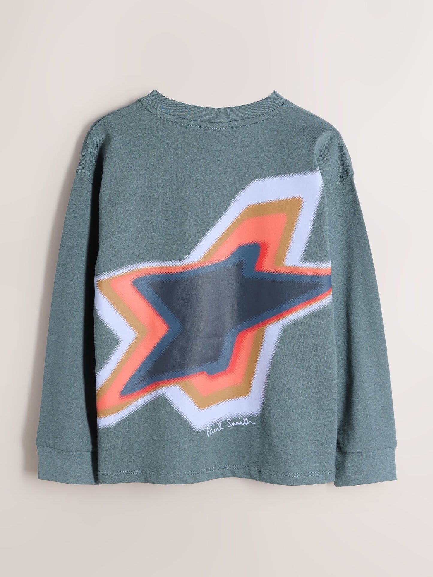 Dsiney Kidz - Paul Smith Junior Green/Black/Blue Long Sleeve Graphic T-Shirts 3 Pack image 3