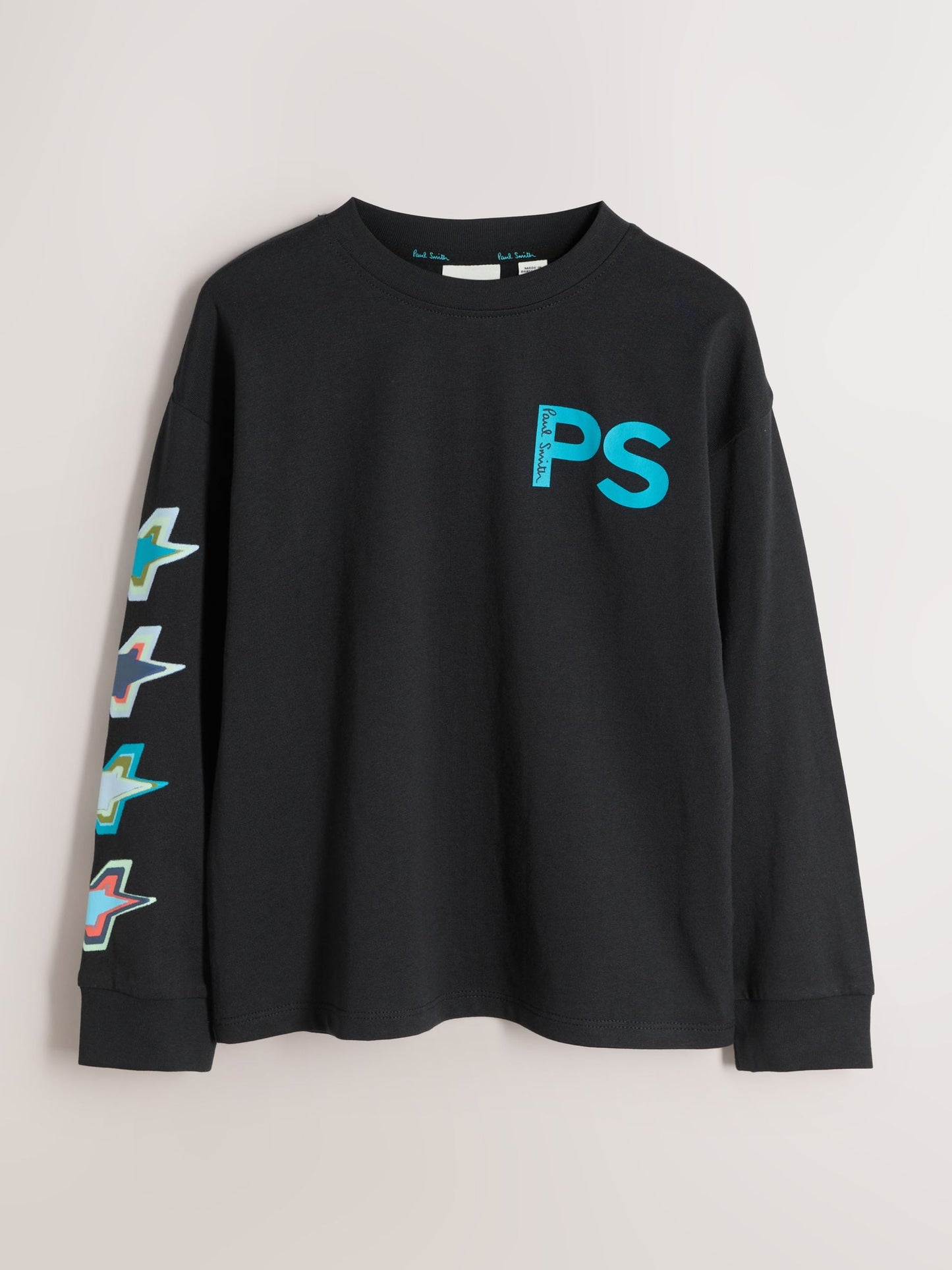 Dsiney Kidz - Paul Smith Junior Green/Black/Blue Long Sleeve Graphic T-Shirts 3 Pack image 5