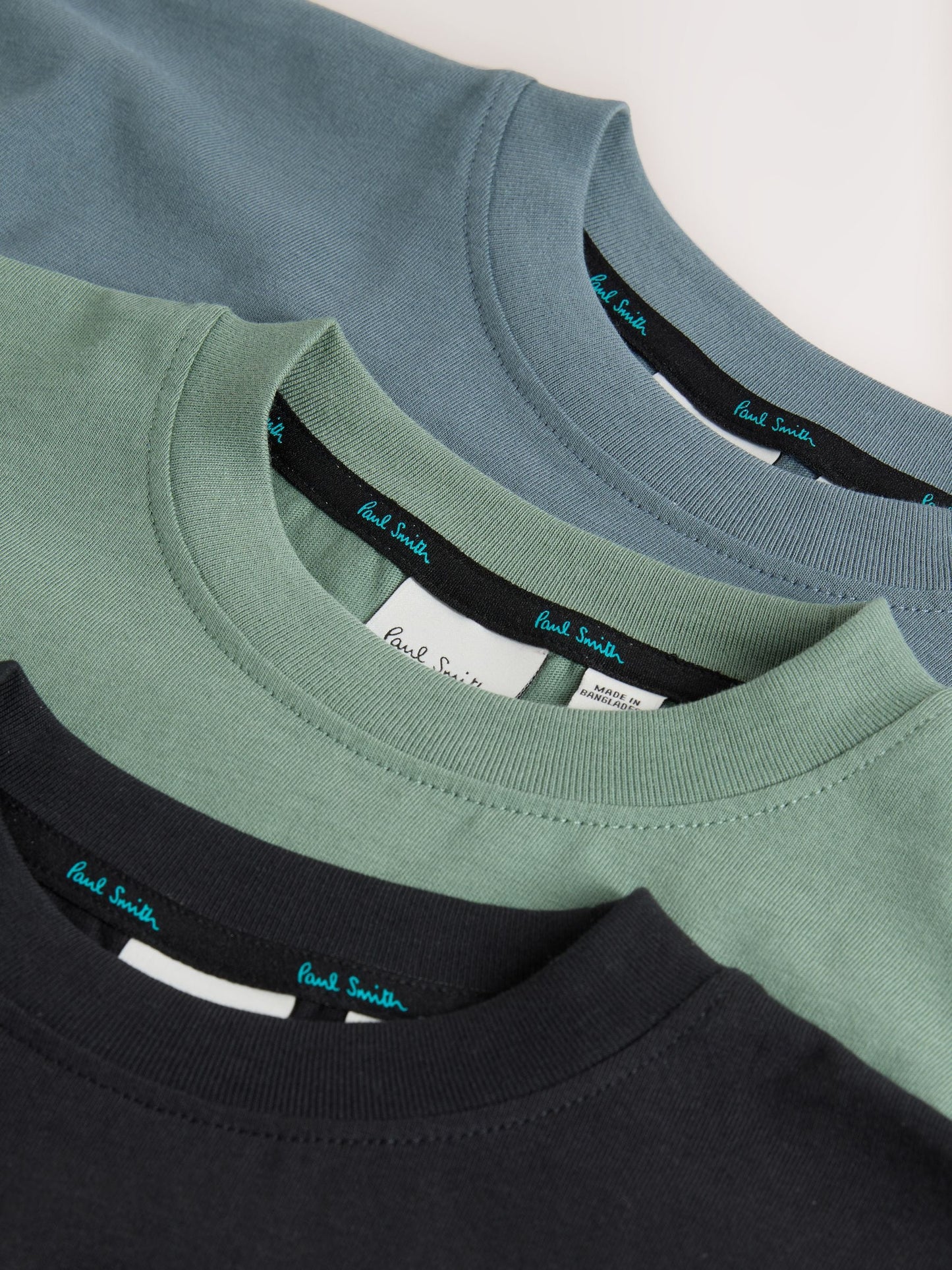 Dsiney Kidz - Paul Smith Junior Green/Black/Blue Long Sleeve Graphic T-Shirts 3 Pack image 9