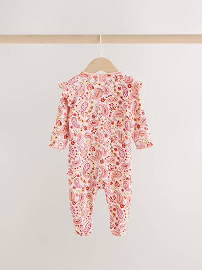 Paisley Print Baby Sleepsuits 3 Pack (0mths-2yrs) - image 11