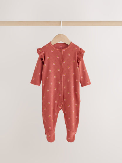 Paisley Print Baby Sleepsuits 3 Pack (0mths-2yrs) - image 9