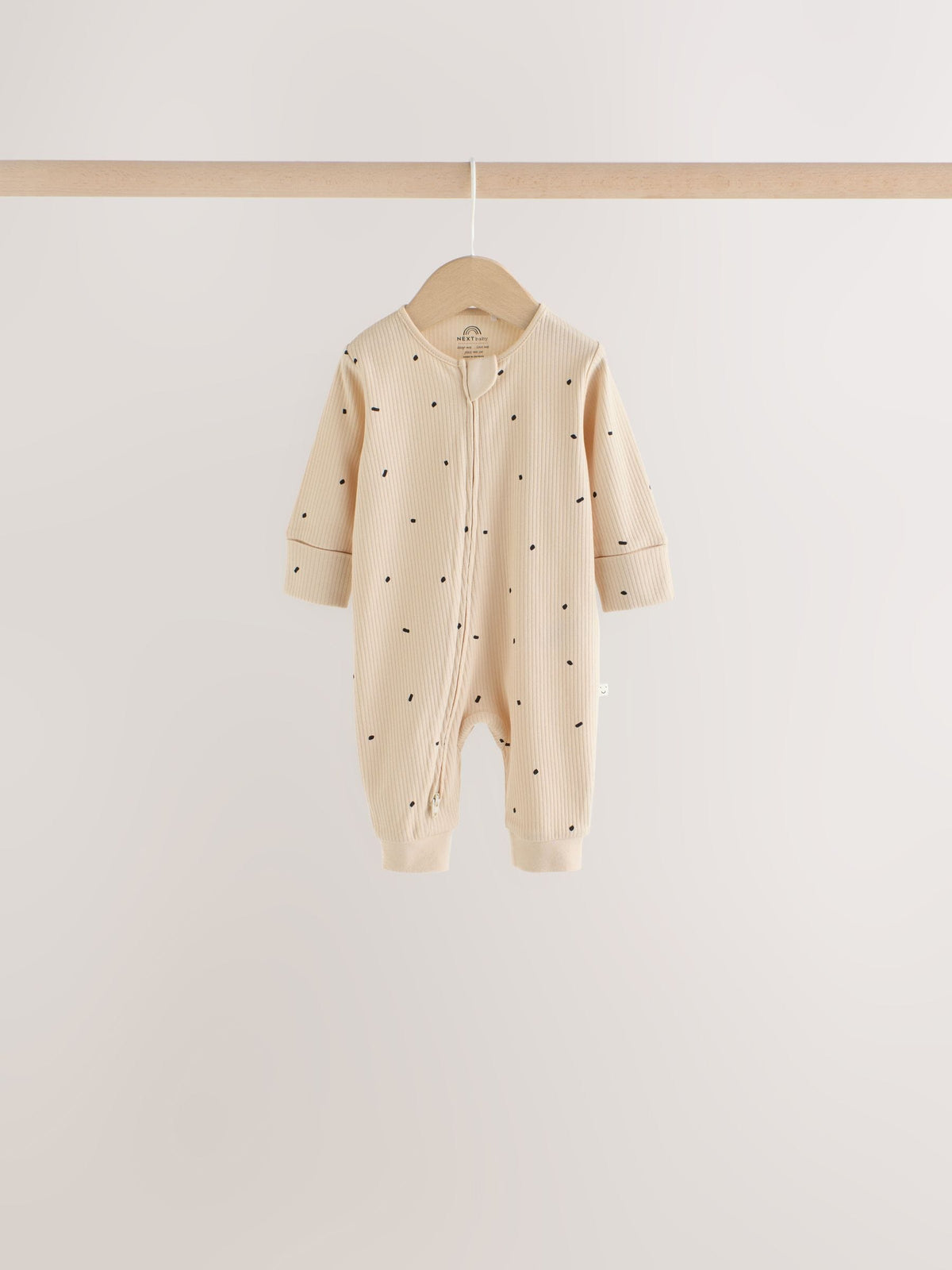 Dsiney Kidz - Brown Animal Print Two-Way Zip Baby Sleepsuits 4 Pack (0mths-3yrs) image 3