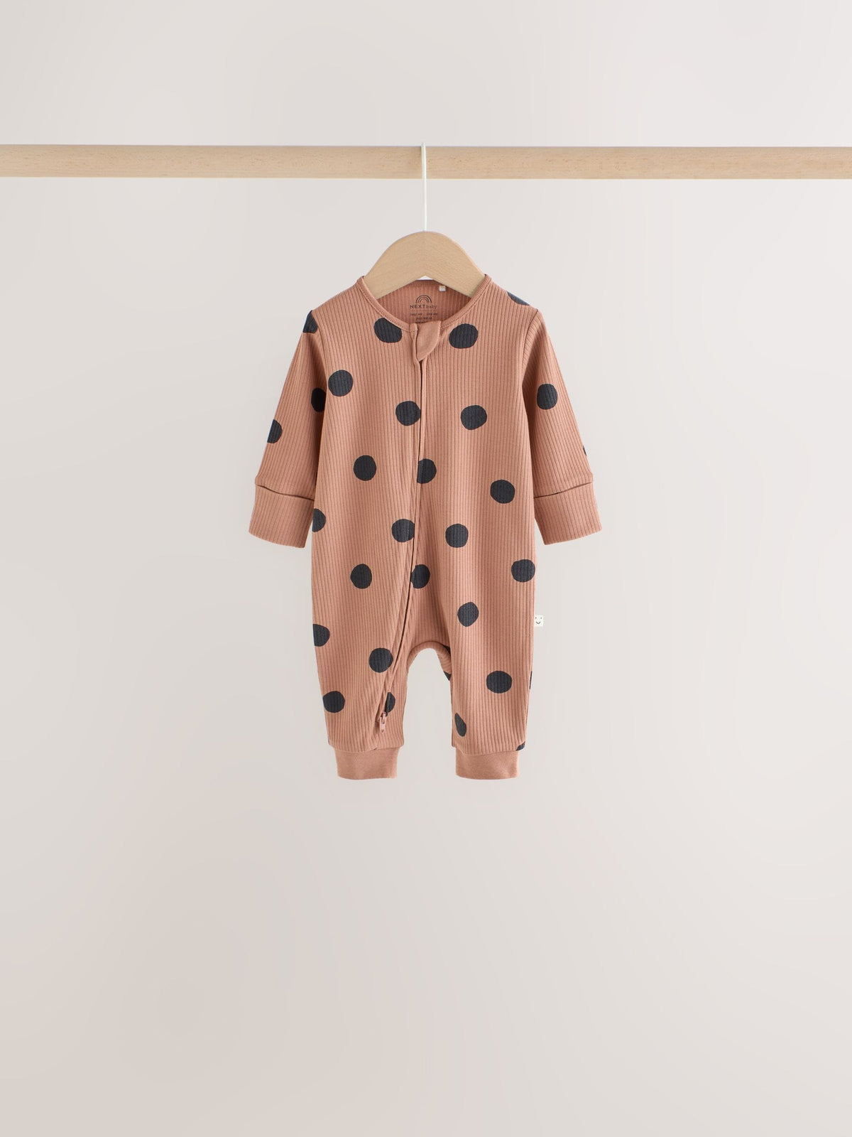 Dsiney Kidz - Brown Animal Print Two-Way Zip Baby Sleepsuits 4 Pack (0mths-3yrs) image 4