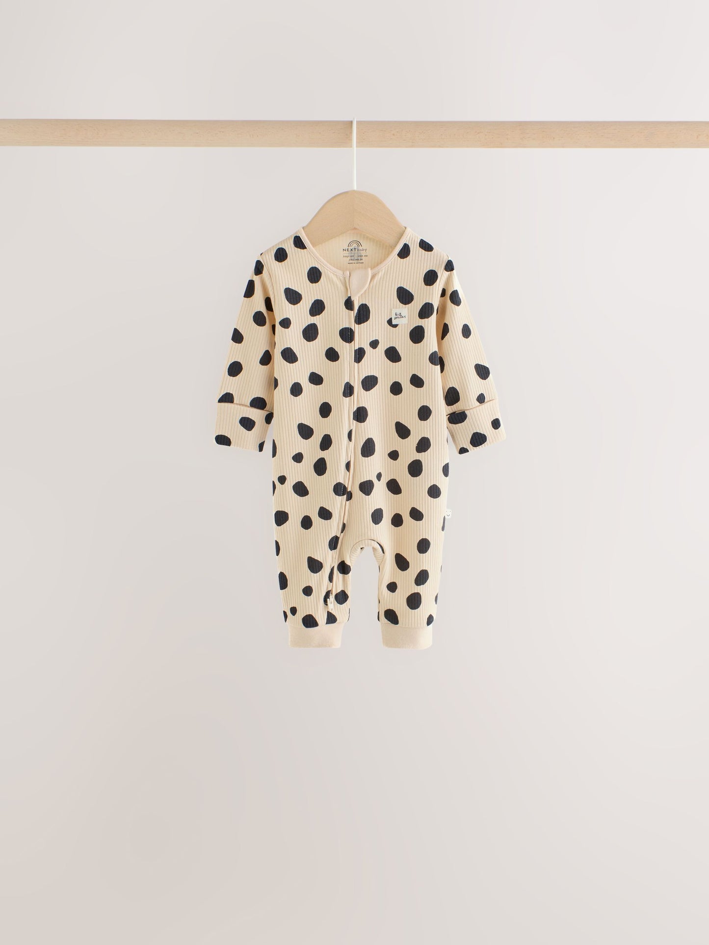 Dsiney Kidz - Brown Animal Print Two-Way Zip Baby Sleepsuits 4 Pack (0mths-3yrs) image 5