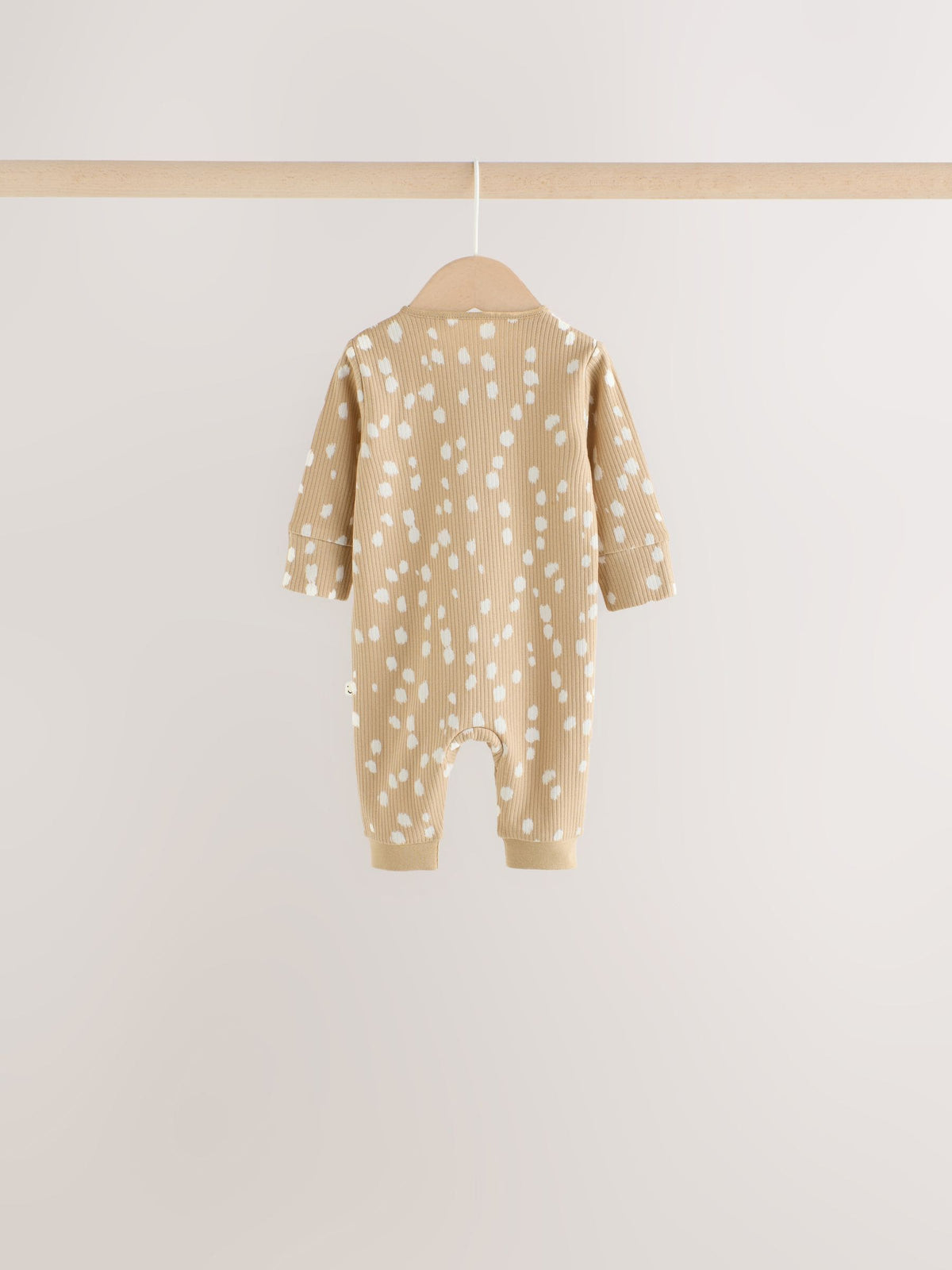 Dsiney Kidz - Brown Animal Print Two-Way Zip Baby Sleepsuits 4 Pack (0mths-3yrs) image 7