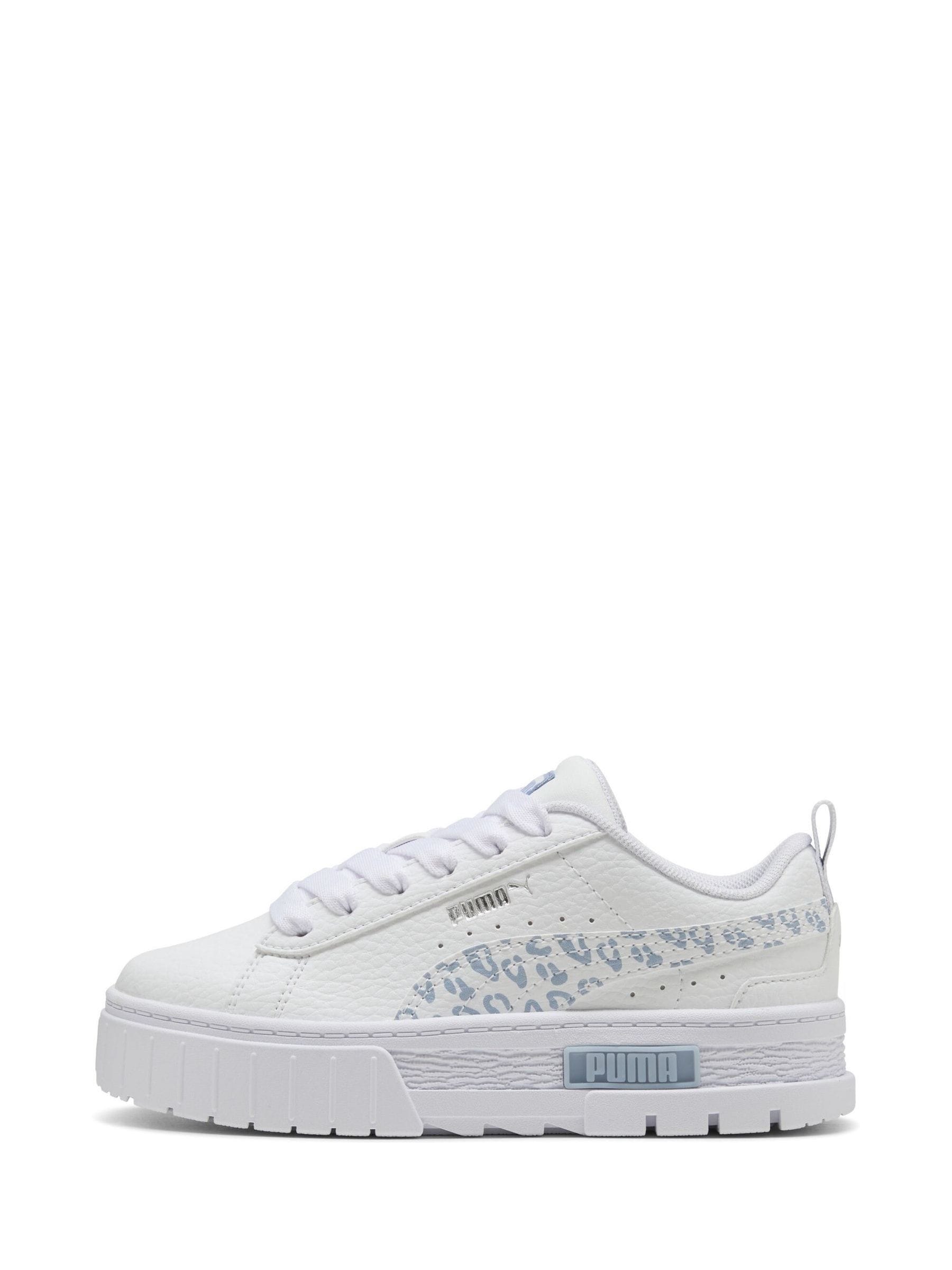 Puma White Mayze Wild Trainers image 3