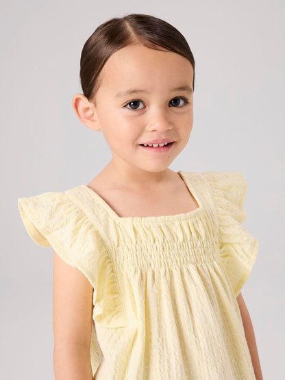 Name It Yellow Textured Top and Trousers Set image 2