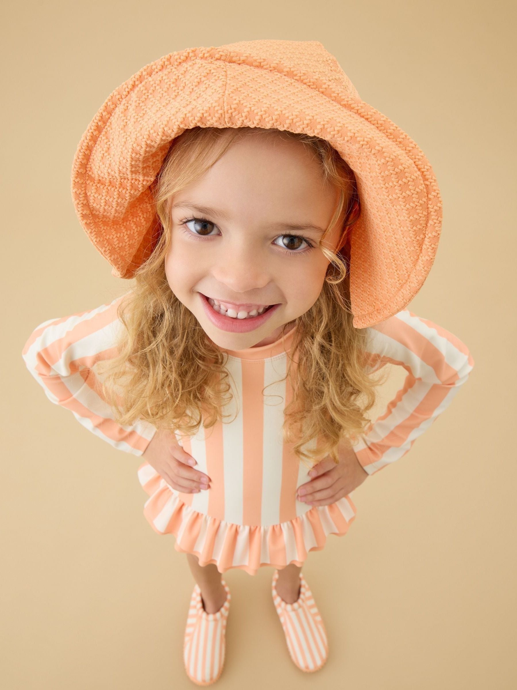 MORI Orange Floppy Sun Safe Swim Hat image 2
